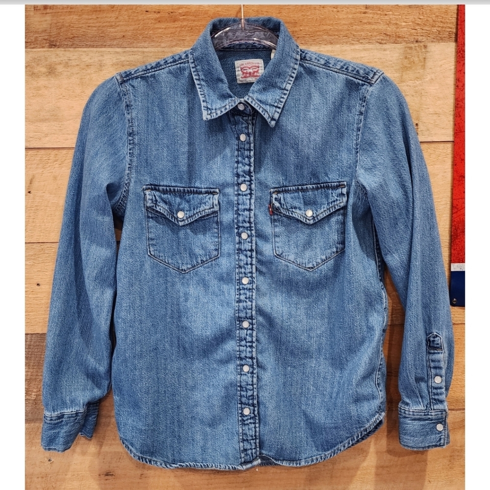 Levi's Light Blue Denim Western Shirt